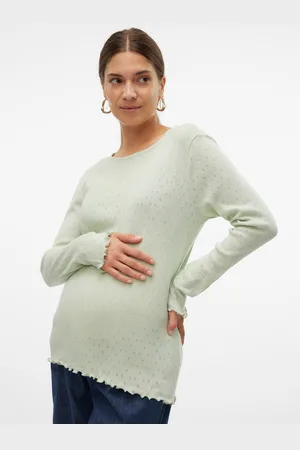 Mama;licious Tops Corte Tight Cuello Redondo