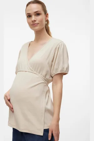 Mama;licious Tops Corte Regular Cuello En V