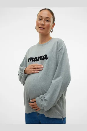 Mama;licious Sudadera Corte Regular Cuello Redondo