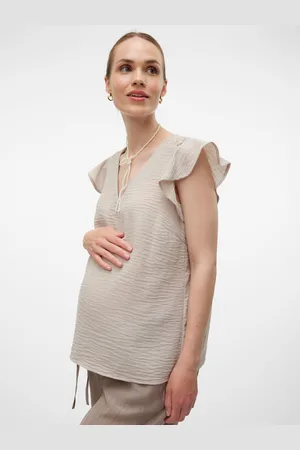 Mama;licious Tops Corte Regular Cuello En V