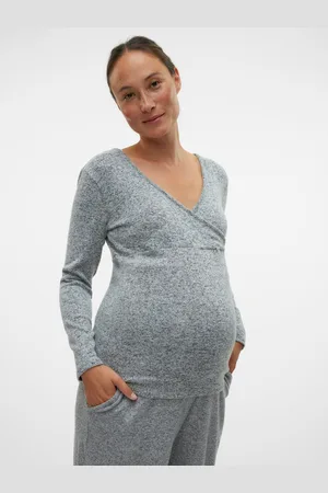 Mama;licious Tops Corte Regular Cuello En V