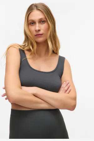 Mama;licious Tops Corte Cropped Cuello En U