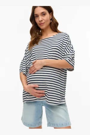 Mama;licious Camisetas Corte Boxy Cuello Redondo