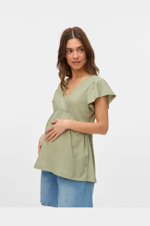 Mama;licious Tops Corte Regular Cuello En V