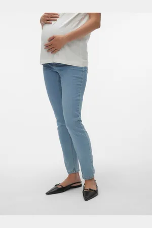 Mama;licious Jeggings Corte Skinny Cintura Extraalta