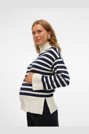 Mama;licious Pulóveres Corte Standard De Cuello Vuelto