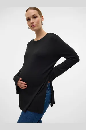Mama;licious Tops Corte Regular Cuello Alto