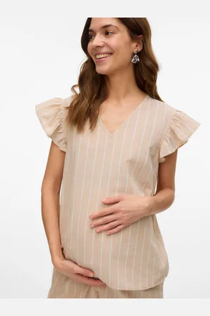 Mama;licious Tops Corte Regular Cuello En V