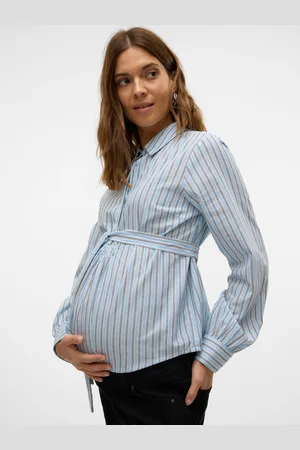 Mama;licious Camisas Corte Regular Cuello De Camisa Puños Abotonados Mangas De Corte Slim