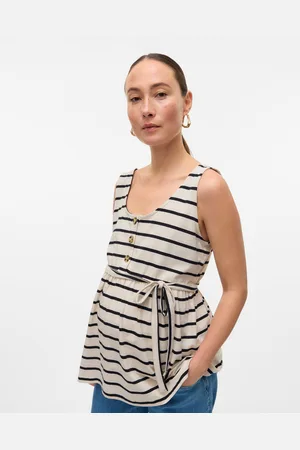 Mama;licious Tops Corte Regular Cuello En U