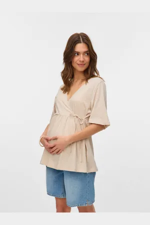 Mama;licious Tops Corte Regular Cuello En V