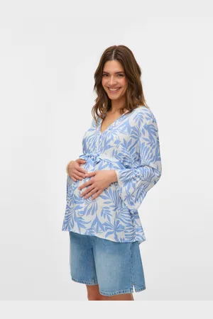 Mama;licious Tops Corte Loose Cuello En V