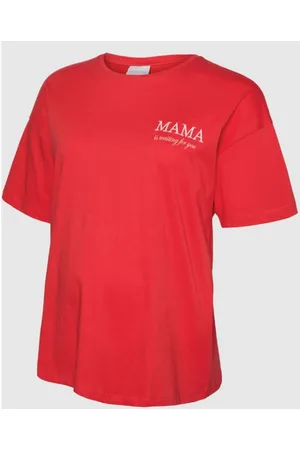 Mama;licious Camisetas Corte Loose Cuello En U