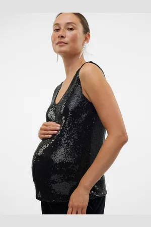 Mama;licious Tops Corte Regular Cuello En V