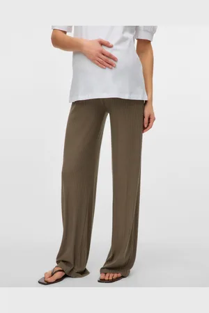 Mama;licious Pantalones Corte Wide Leg