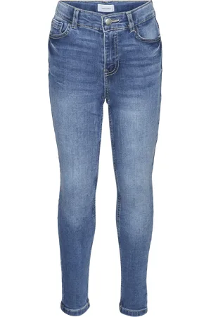 VERO MODA Vmava Talle Medio Corte Slim Vaqueros