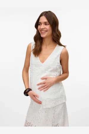 Mama;licious Tops Corte Regular Cuello En V
