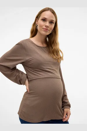 Mama;licious Tops Corte Regular Cuello Redondo