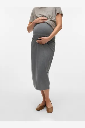 Mama;licious Falda Midi Cintura Alta