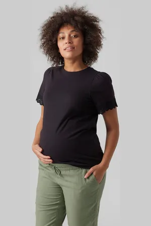 Mama;licious Camisetas Corte Regular Cuello Redondo