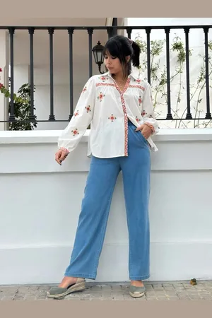 Mariquita Trasquilá Camisa folk coral m