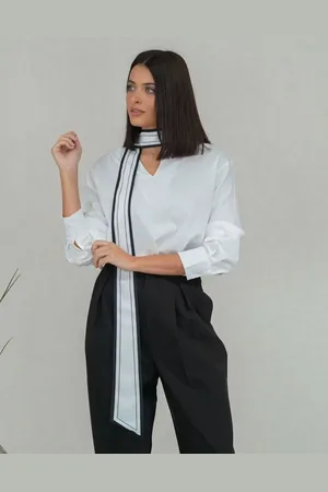Mariquita Trasquilá Camisa lazo maxi contraste m/l