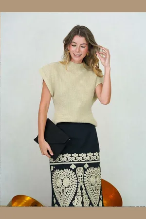 Mariquita Trasquilá Chaleco punto perkins talla única