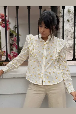 Mariquita Trasquilá Camisa florecillas manzanilla s/m