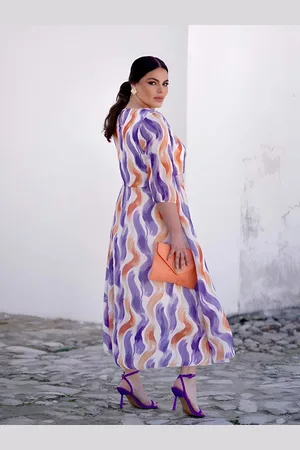 Mariquita Trasquilá Vestido estampado acuarela talla única