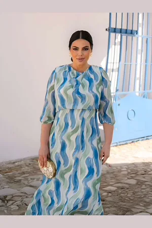 Mariquita Trasquilá Vestido estampado acuarela talla única