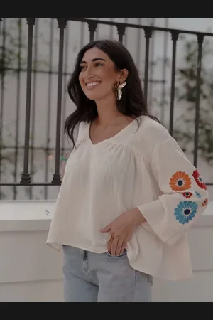 Mariquita Trasquilá Blusa mediterráneo talla única