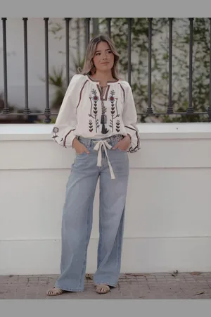 Mariquita Trasquilá Pantalón vaquero boho chic xs
