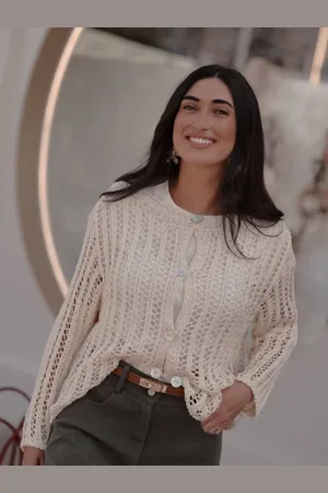 Mariquita Trasquilá Cárdigan calada summer talla única