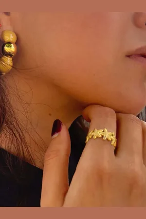 Mariquita Trasquilá Anillo acero estrellas