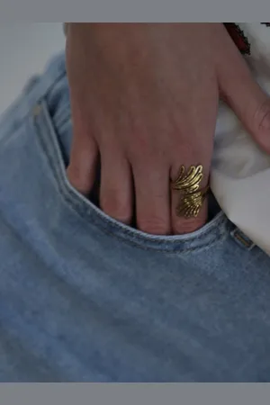 Mariquita Trasquilá Anillo acero alas