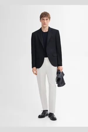 Massimo Dutti Pantalón Regular Fit Mezcla Algodón