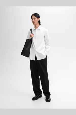 Massimo Dutti Pantalón Jogger Fit Mezcla Lana