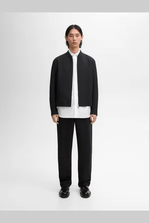 Massimo Dutti Chaqueta Bomber Mezcla Lana