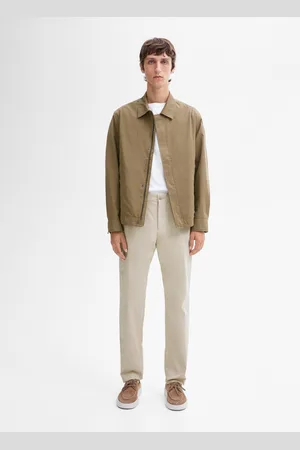 Massimo Dutti Pantalón Slim Fit Con Algodón