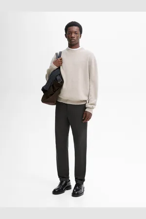 Massimo Dutti Pantalón Slim Fit Con Algodón