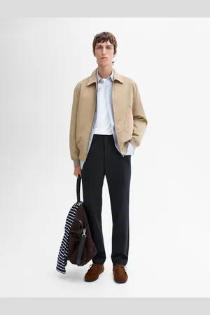 Massimo Dutti Pantalón Slim Fit Con Algodón
