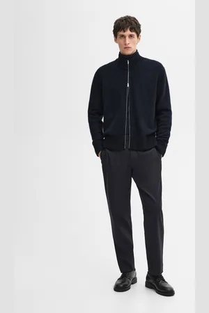 Massimo Dutti Pantalón Sarga Con Lana