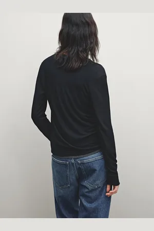 Massimo Dutti Camiseta Doble Detalle Abotonado