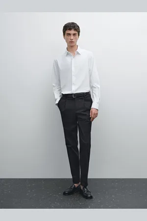 Massimo Dutti Pantalón Stretch Mezcla Algodón
