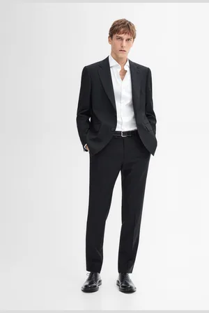 Massimo Dutti Americana Traje Raya Diplomática Lana