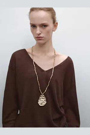 Massimo Dutti Collar Largo Pieza Roca