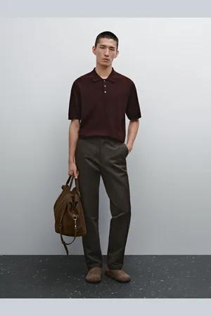 Massimo Dutti Polo Punto Rib 100% Algodón