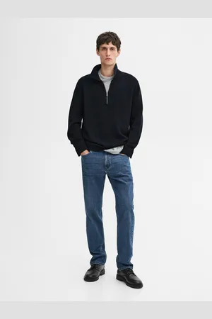 Massimo Dutti Jersey Punto Cuello Polo Cremallera