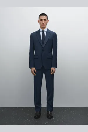 Massimo Dutti Americana Traje 100% Lana