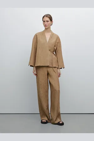 Massimo Dutti Kimono Fluido Lazada 100% Lino